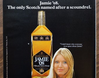 1970s Jamie '08 Scotch Original Magazine Advertisement
