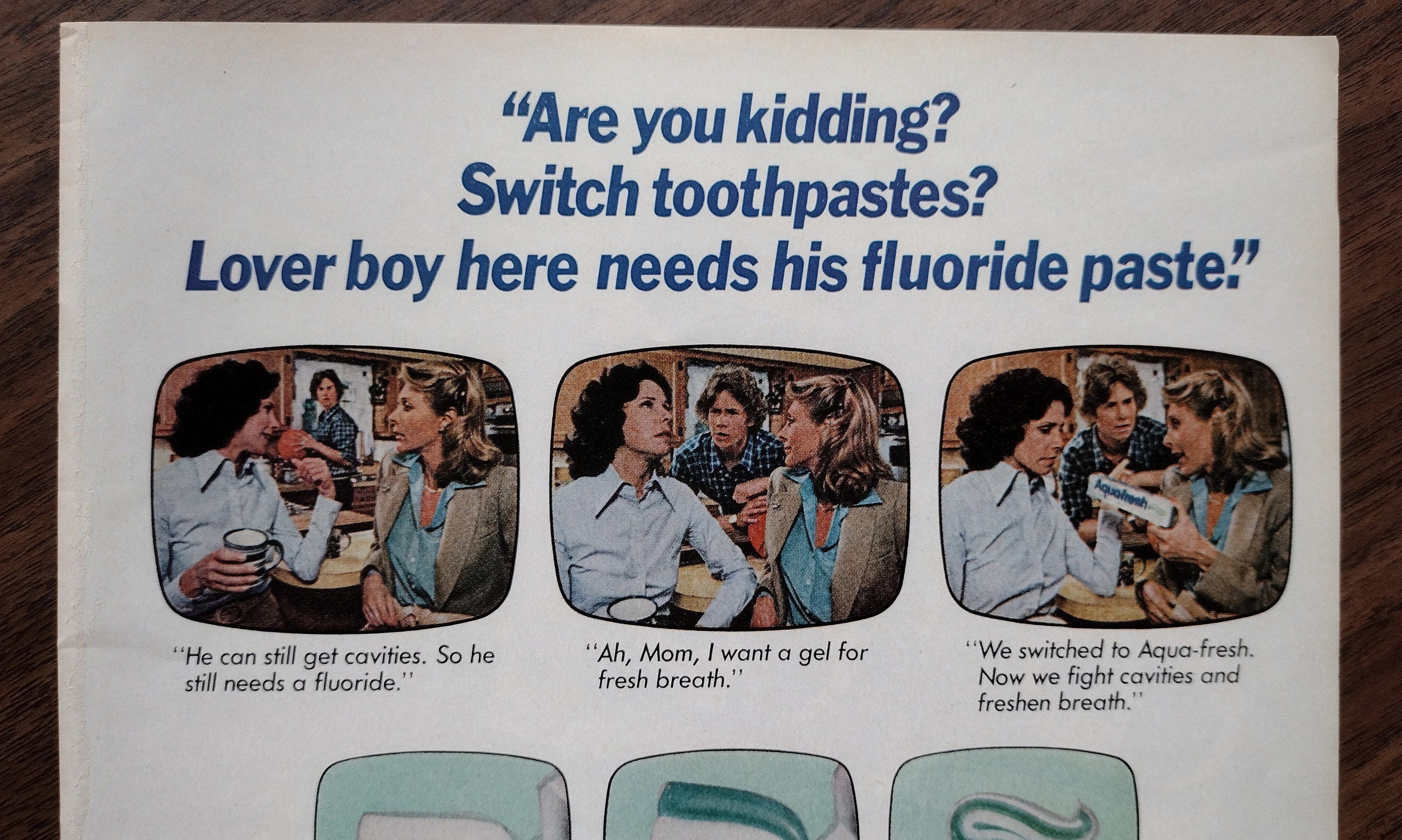 1980s Aquafresh Toothpaste Original Magazine Advertisement Etsy