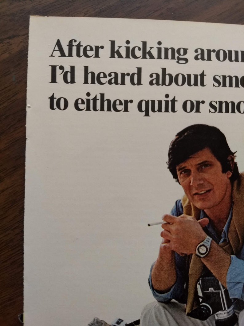 1970s True Cigarettes Original Magazine Advertisement image 3