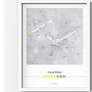Metropolitana di New York - Canal Street Station Poster