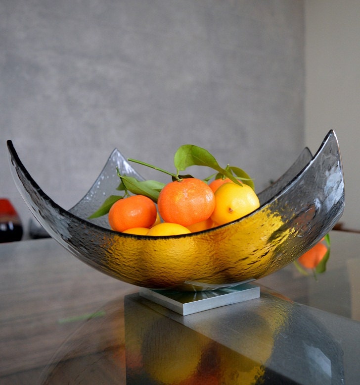 White kitchen, minimalist kitchen, fruit bowl, orange bowl
