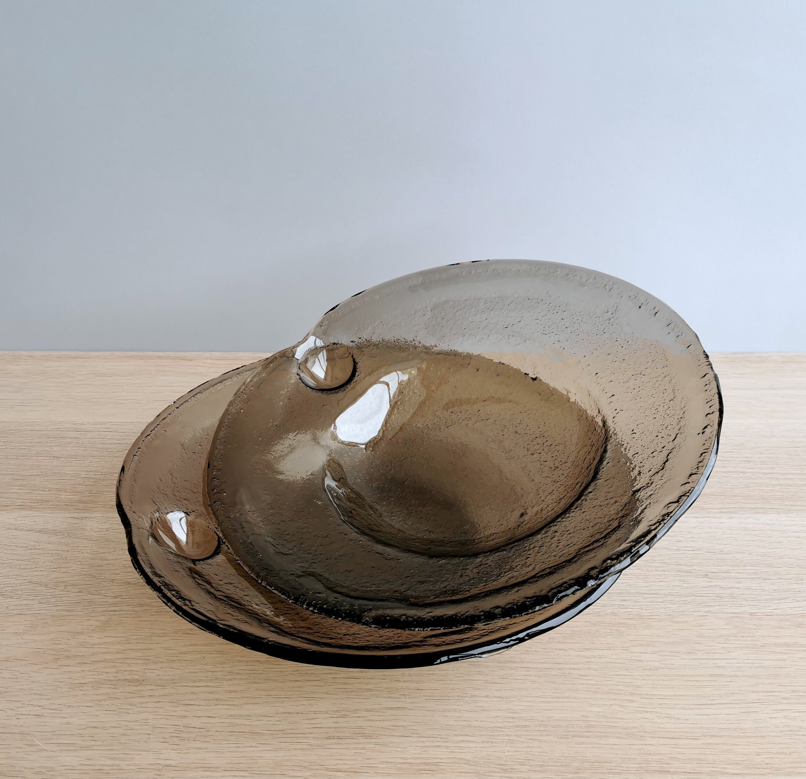Set Of 2 Fused Glass Large Bronze Pasta Bowls Glass Pasta Etsy