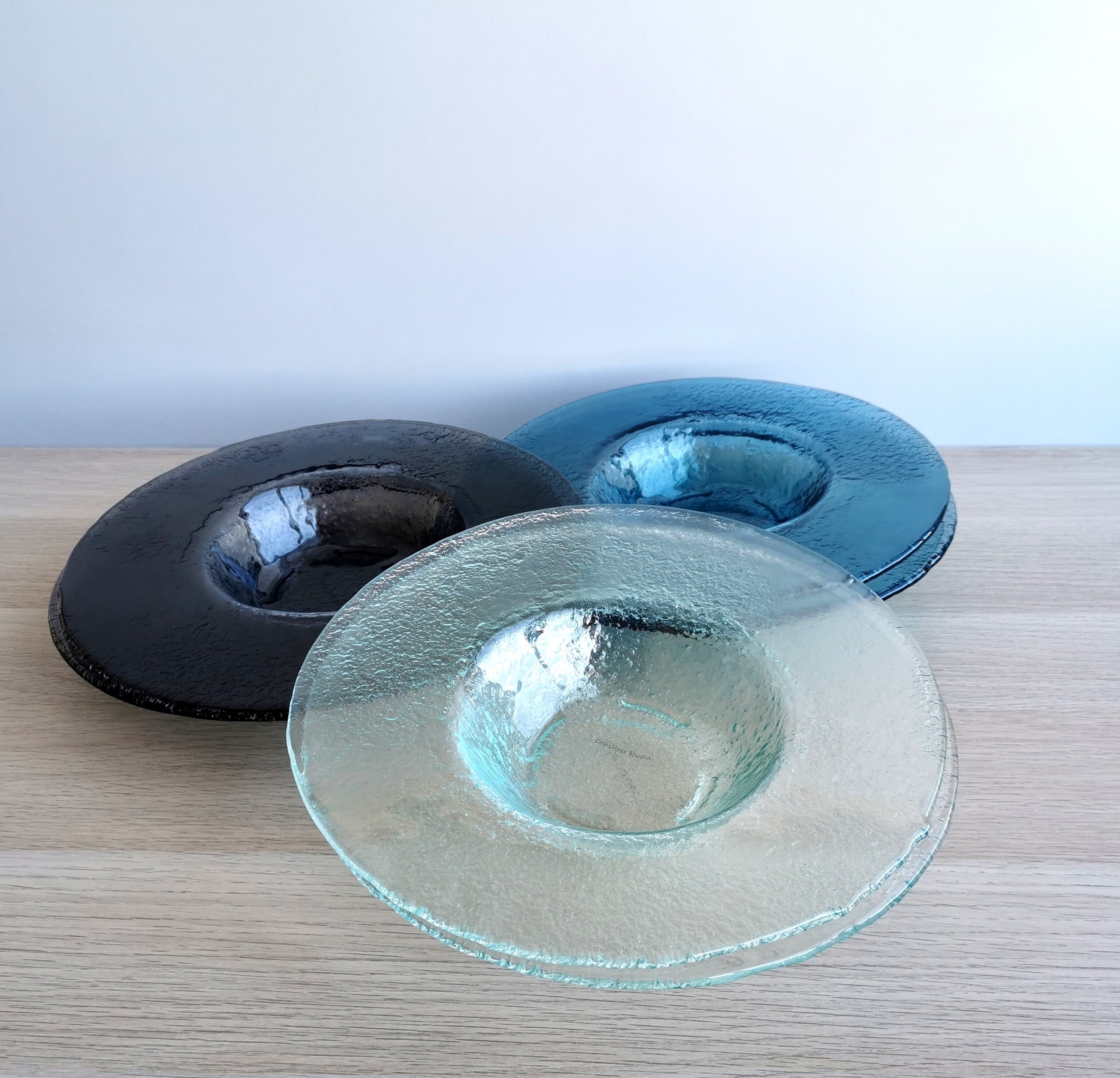 Set of 6 Fused Glass Pasta Bowls. Set of 6 Glass Pasta Bowls. Etsy UK