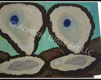 Oyster Shell Acrylic Painting