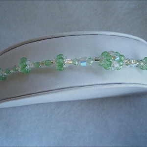 Green Crystal Beaded Bracelet