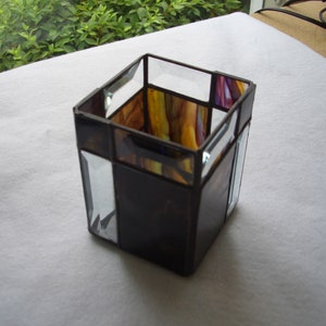 Bevel Stained Glass Candle Holders image 4