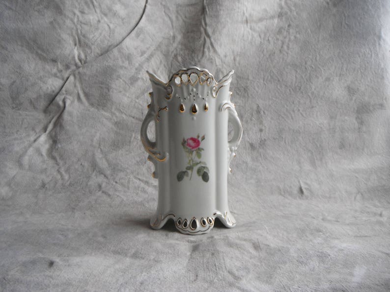 Pink Rose China Vase Etsy