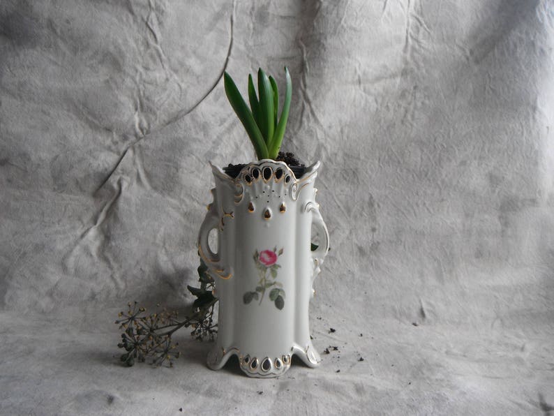 Pink Rose China Vase Etsy