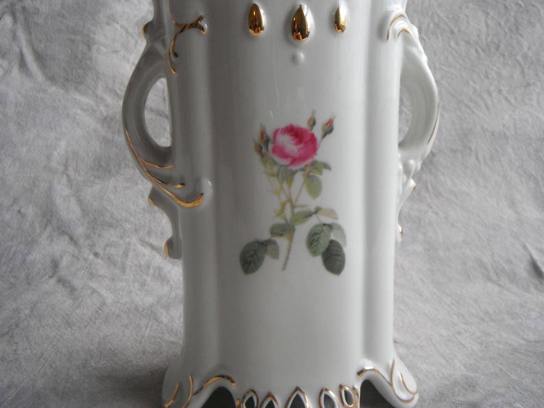 Pink Rose China Vase Etsy