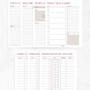 Printed Home & Vehicle Inserts Pack | Planner Inserts