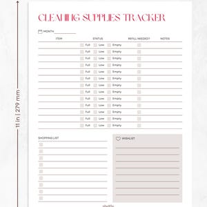 Printed Clean & Declutter Inserts Pack | Planner Inserts Bild 2