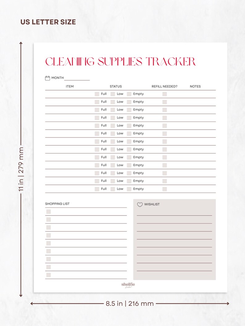 Printed Clean & Declutter Inserts Pack | Planner Inserts Bild 2