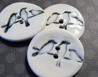 Buttons: Birds on Wire
