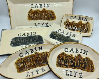 Cabin Life Plates & Soap Dishes