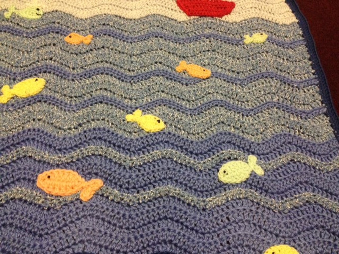 Crochet Sailboat Blanket Etsy