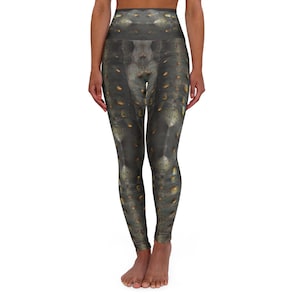 Chrysalis Leggings: High-Waisted Yoga Pants, All Over Print