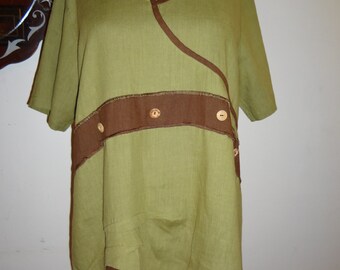 Darted Linen Tunic