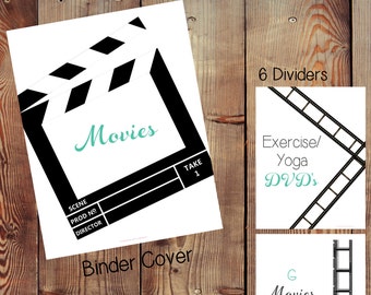Printable DVD / Movie Organizer and DVD Storage Dividers