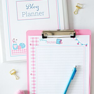 Blog Planning Blog Planner, Goal Planner, and Social Tracker Monthly Goal Planner Yearly Goal Planner image 8