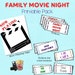 nel small reviewed Family Fun - Movie Night Printable Pack