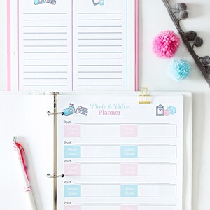 Blog Planning Blog Planner, Goal Planner, and Social Tracker Monthly Goal Planner Yearly Goal Planner image 5