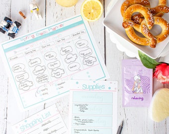 Spring Break at Home Printable Planner