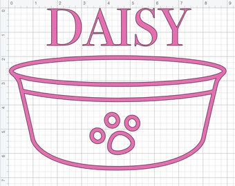 Personalized Pet Food Storage Cricut Cut File - Customizable PNG Cut File for Dog Food or Cat Food Containers