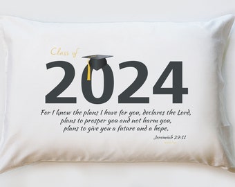 Class of 2024 pillowcase