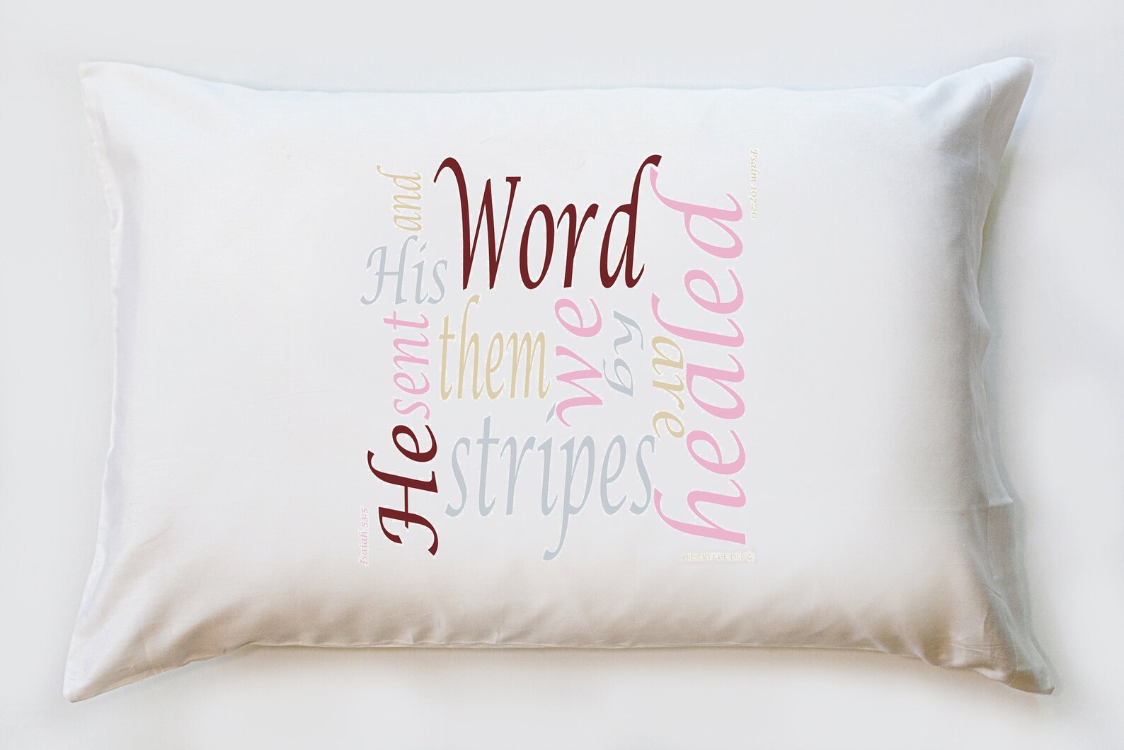 Healing Word Collage Pillowcase for Her Etsy