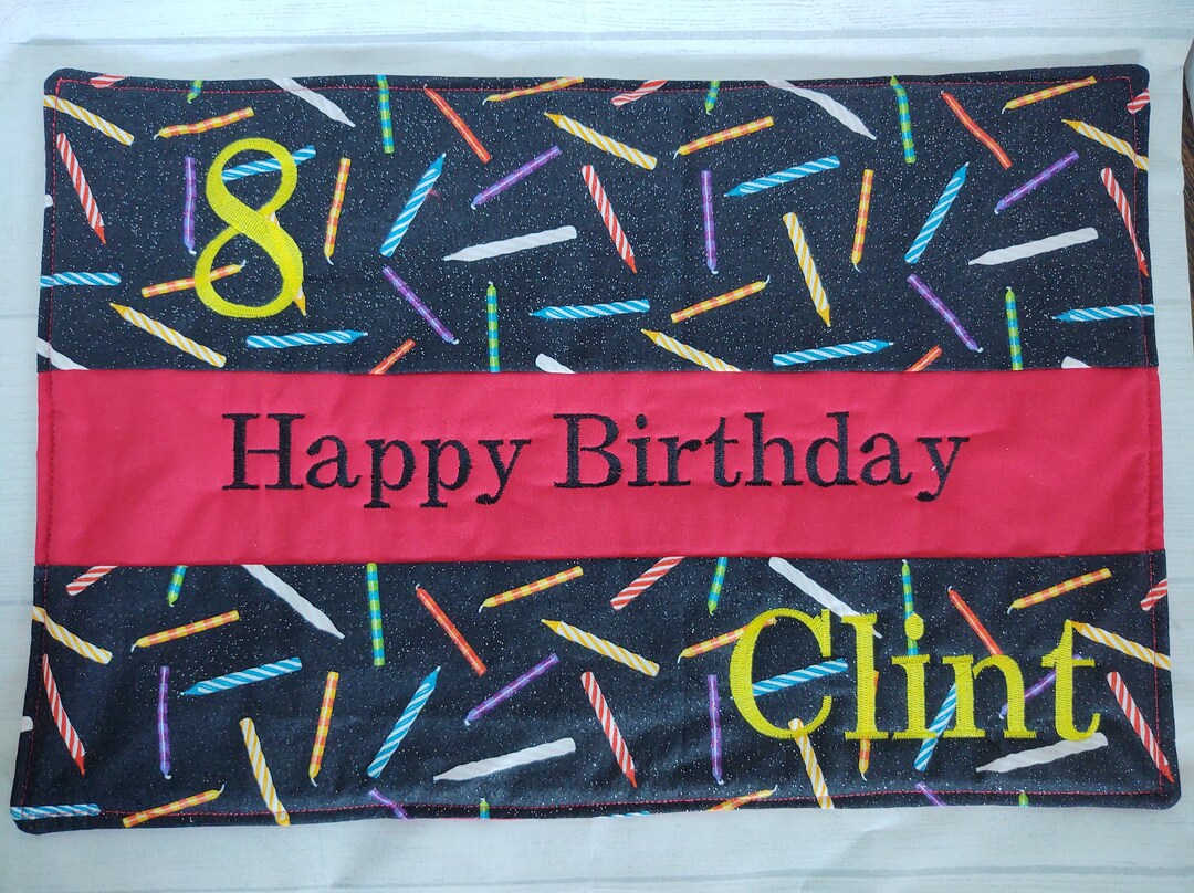 Personalized Birthday Placemats Etsy