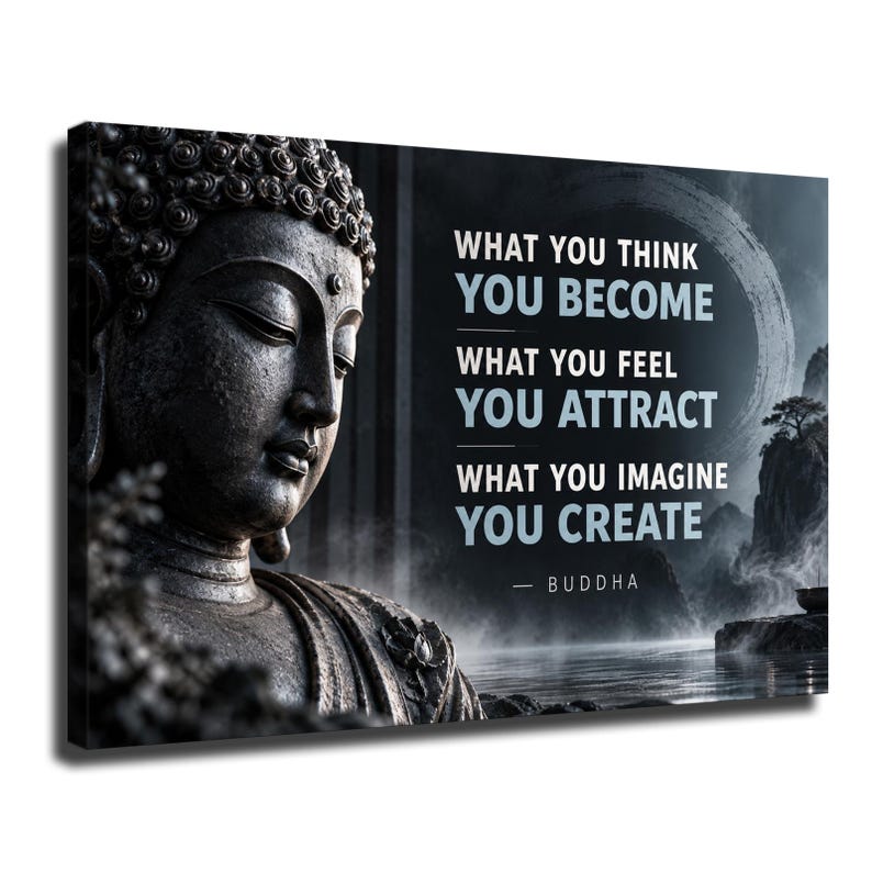 Inspirational Buddha Zen Quotes Poster Picture HD Printing Modern Home ...