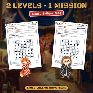 Printable Spy Escape Room for Kids Ages 7-12, Two Difficulty Levels, Secret Agent Mission & Treasure Hunt at Home image 9
