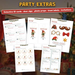Printable Christmas Escape Room for Kids Ages 6-10, Two Difficulty Levels, Christmas Mystery Game & Treasure Hunt at Home image 11