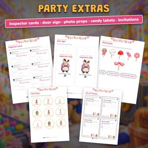 Escape Room Stampabile Fabbrica di Caramelle per Bambini 6-10 Anni, Gioco Investigativo, Caccia al Tesoro Festa a Tema Caramelle, 2 Livelli immagine 11