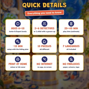Space Birthday Party Game Printable, Kids Escape Room Ages 6-10, Two Levels, Outer Space Mystery & Treasure Hunt at Home image 5
