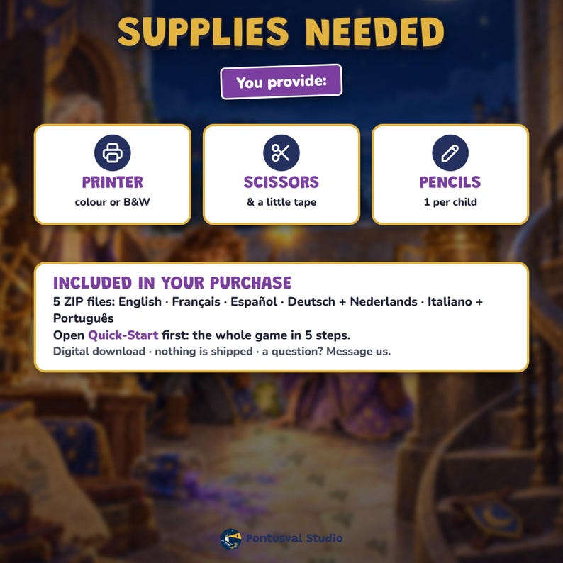 Printable Wizard School Escape Room for Kids Ages 7-11, Two Difficulty Levels, Magic Mystery Game & Treasure Hunt at Home image 13