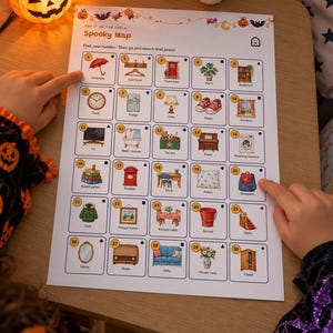 Printable Halloween Escape Room for Kids Ages 6-10, Two Difficulty Levels, Halloween Mystery Game & Treasure Hunt at Home image 3