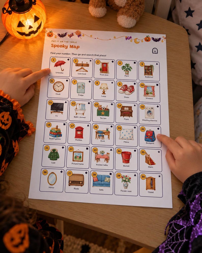 Printable Halloween Escape Room for Kids Ages 6-10, Two Difficulty Levels, Halloween Mystery Game & Treasure Hunt at Home image 3