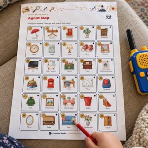 Printable Spy Escape Room for Kids Ages 7-12, Two Difficulty Levels, Secret Agent Mission & Treasure Hunt at Home image 3