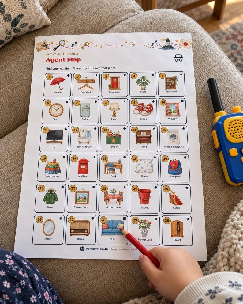 Printable Spy Escape Room for Kids Ages 7-12, Two Difficulty Levels, Secret Agent Mission & Treasure Hunt at Home image 3