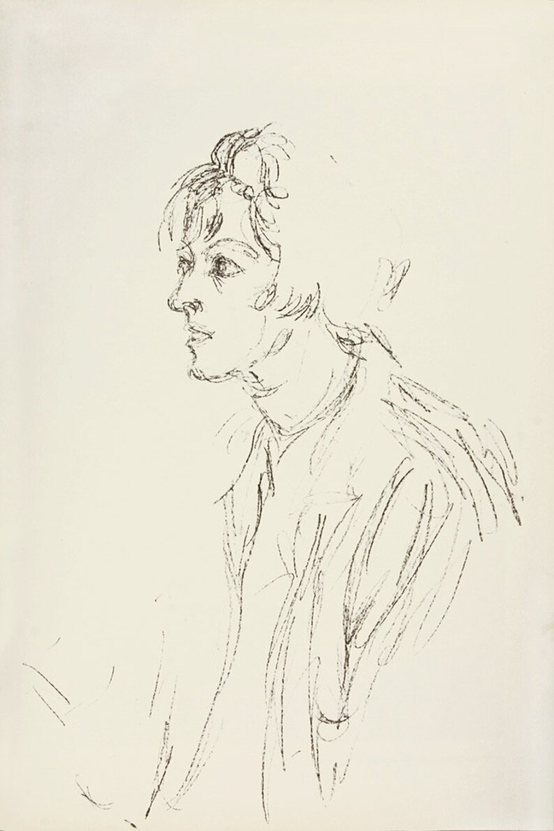 DM03148 Alberto Giacometti Original Lithograph Derriere le Miroir 1964 Modern art