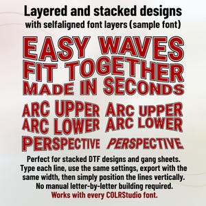 Psychedelic-02 – Groovy Psychedelic Stacked Color Font | Warp Effects & SVG/PNG Export App image 7