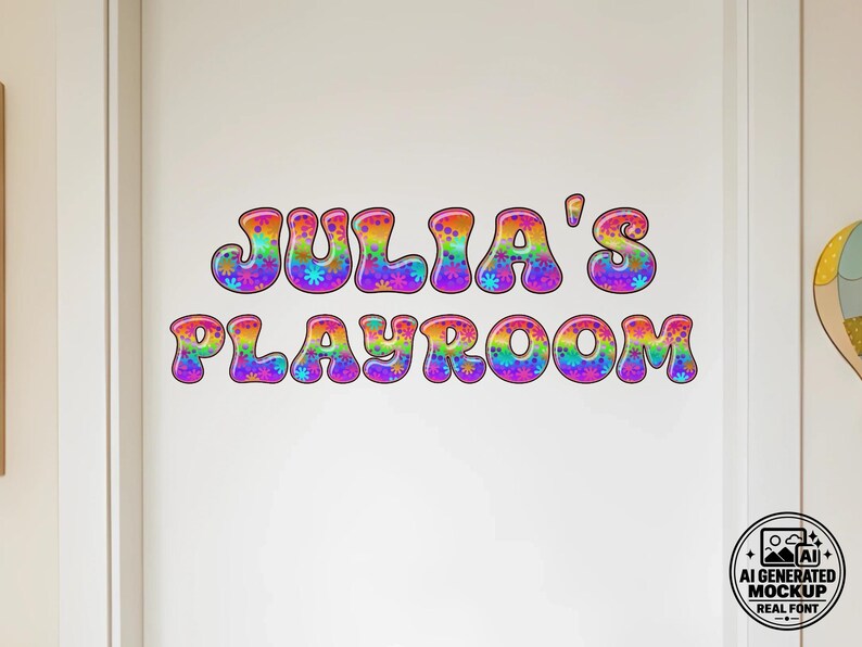 Rainbow-Blobs-1 - Rainbow Psychedelic Stacked Color Font | Warp Effects & SVG/PNG Export App image 3