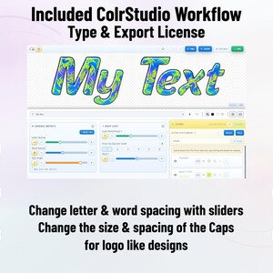 Iridiant-Doodles-1 - Dreamy Rainbow Stacked Doodle Color Font | Warp Effects & SVG/PNG Export App image 10