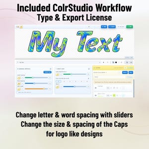 70s Flowers – Groovy Floral Stacked Color Font | Warp Effects & SVG/PNG Export App image 10