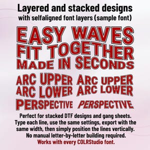 Flowerpower-03 - 70s-Inspired Flowerpower Stacked Color Font | Warp Effects & SVG/PNG Export App image 7
