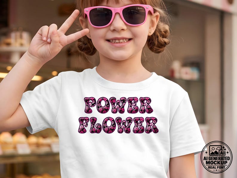 Flowerpower-03 - 70s-Inspired Flowerpower Stacked Color Font | Warp Effects & SVG/PNG Export App image 4
