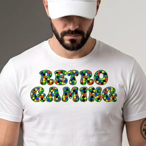 Retro-Gaming-1 - Bold Multicolor Checkerboard Stacked Color Font | Warp Effects & SVG/PNG Export App image 3