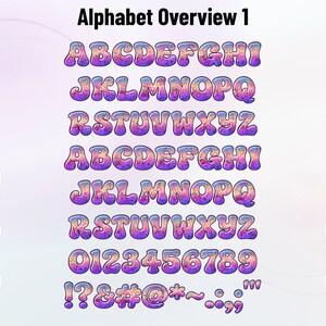 Iridiant-Doodles-1 - Dreamy Rainbow Stacked Doodle Color Font | Warp Effects & SVG/PNG Export App image 5