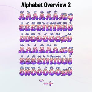 Iridiant-Doodles-1 - Dreamy Rainbow Stacked Doodle Color Font | Warp Effects & SVG/PNG Export App image 6